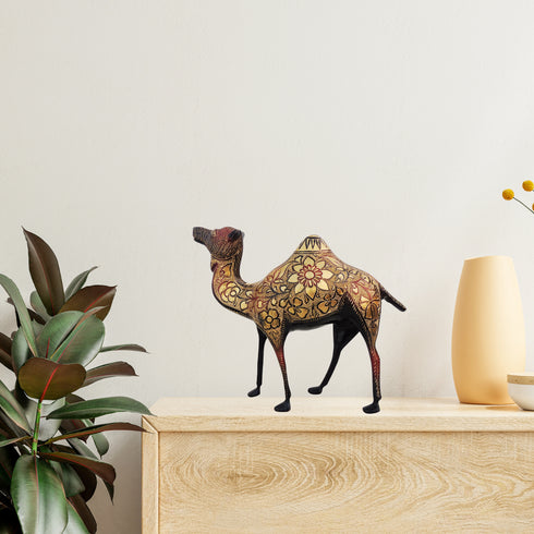 Brass Showpiece Camel Statue 2.66kg