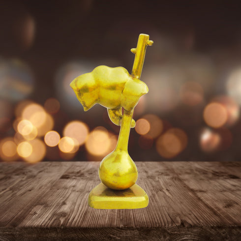 Brass Guitar With Ganesh Statue 3.9kg