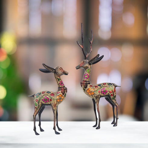 Brass Showpiece Bakri Black Meena 2.72kg