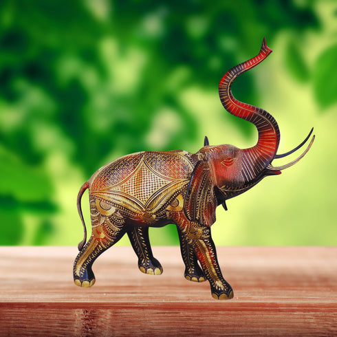 Brass Showpiece Elephant Statue 15.89kg