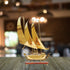 Brass Ship With Wooden Base Sheet 5.664kg