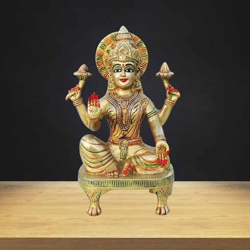 Brass Laxmi Ji Statue 2.4kg