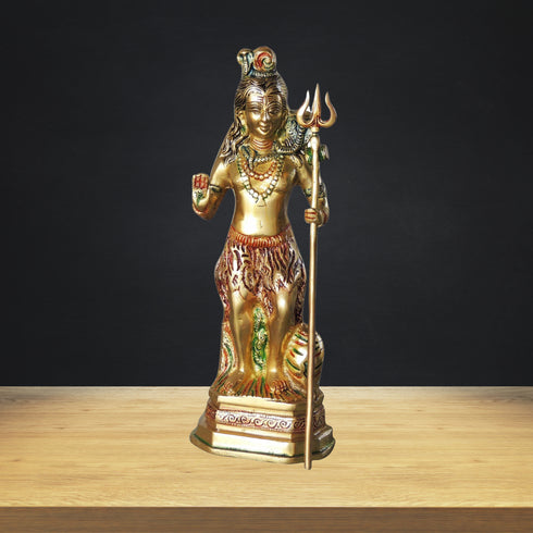Brass Shiv Ji Idol Statue 2.485kg