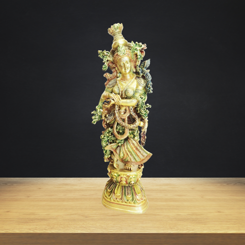 Brass Radha God Idol Statue 15.5kg