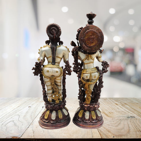 Brass Radha Krishan Pair Statue 16.442kg