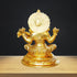 Brass Saraswati Ji Goddess Idol Statue 2.075kg