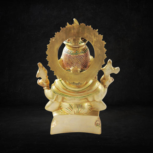 Brass Ganesh Ji Statue 12.4kg