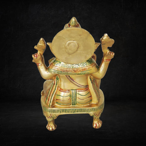 Brass Ganesh Chowki 2.5kg
