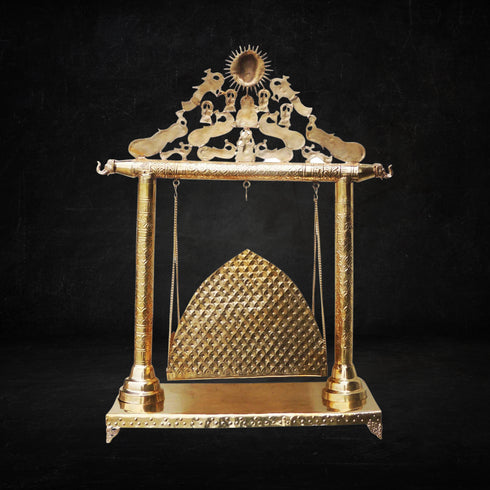 Brass Laddu Gopal Jhula For God Ido 11.05kg
