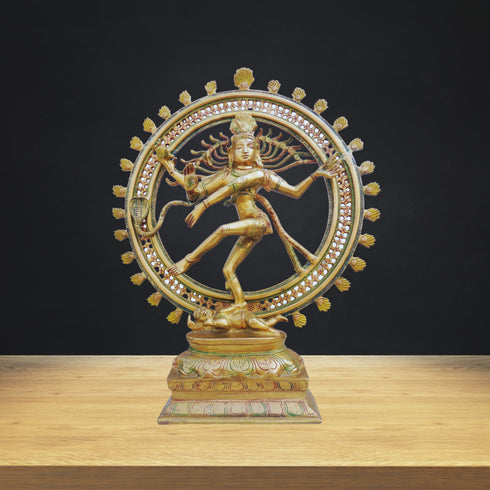 Brass Nataraja God Idol Statue 12.86kg