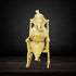 Brass Chair Ganesh Statue 3.44kg