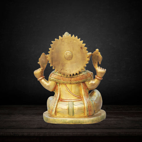 Brass Ganesh Ji Statue 6.8kg