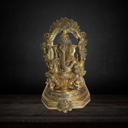 Brass Ganesh Ji Statue 11.7kg