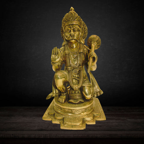 Brass Hanuman Ji God Idol Statue 8.6kg