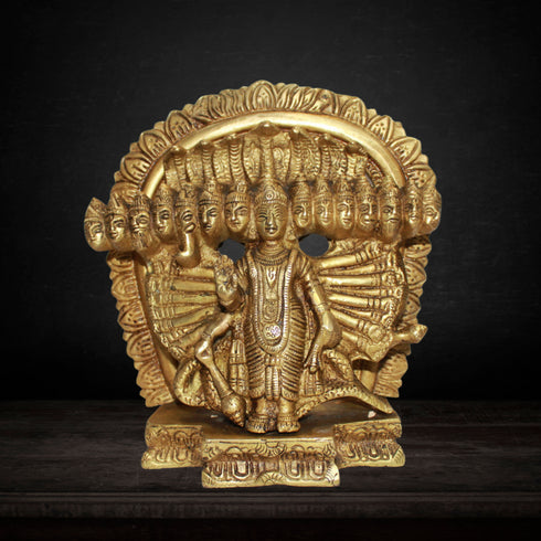 Brass Virat Roop of Lord Vishnu Statue 3186g