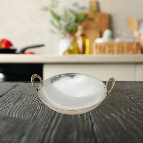 Brass Kadai With Kalai Work 2.08kg