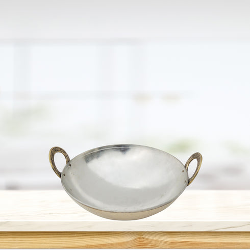 Brass Kadai With Kalai Work 2.08kg