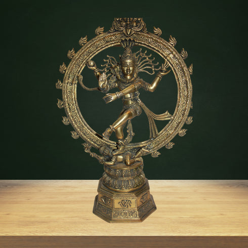 Brass Nataraja God Idol Statue 11.4kg