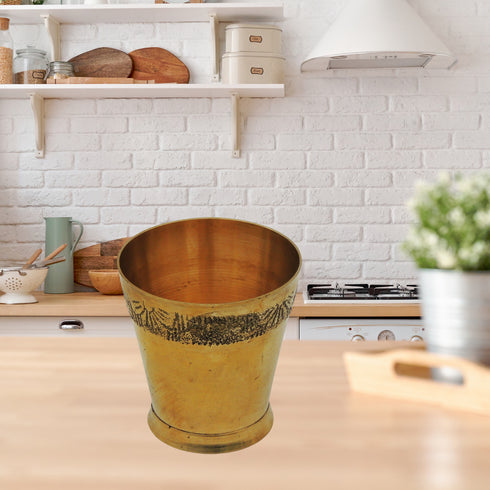 Brass Glass Embose 180g(Pack of 6)