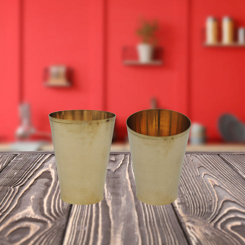 Brass Glass Embose 660g (Pack of6)