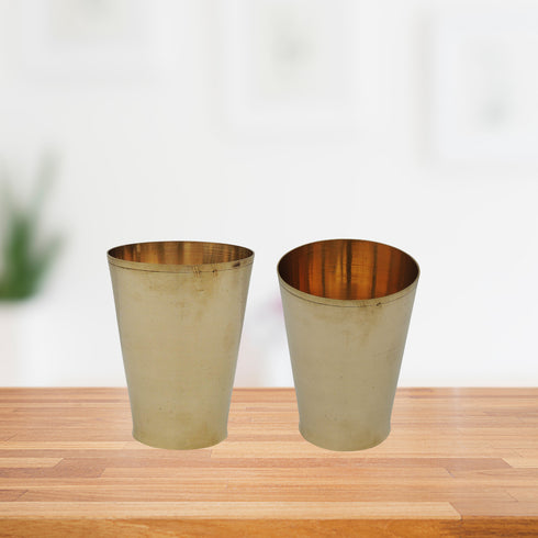 Brass Glass Embose 660g (Pack of6)