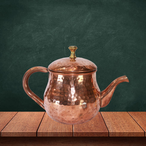 Pure Copper Tea Pot Ketali Kettle 502g(Pack of 1)
