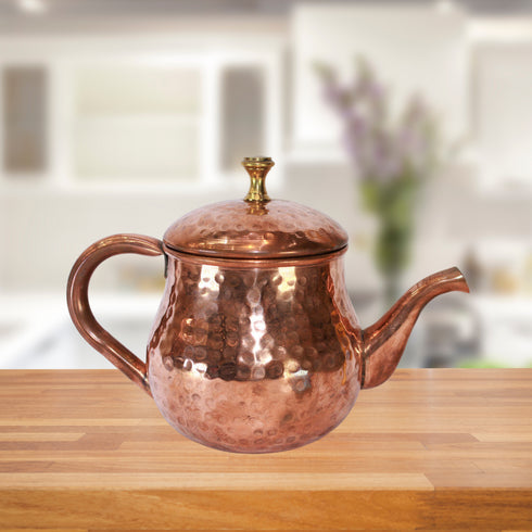 Pure Copper Tea Pot Ketali Kettle 502g(Pack of 1)