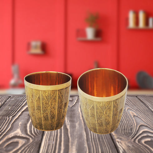 Pure Brass Glass 1200g(Pack of 6)