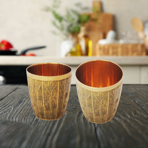 Pure Brass Glass 1200g(Pack of 6)