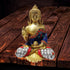 Brass Buddha Statue with Stonework 2.022kg