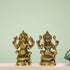 Brass Laxmi Ganesh God Idol Statue 2340g