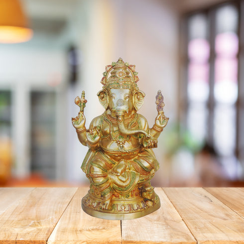 Brass Ganesh Ji Big Statue 26Kg