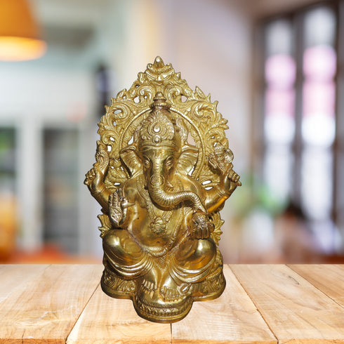 Brass Ganesh Ji Statue 2.3kg