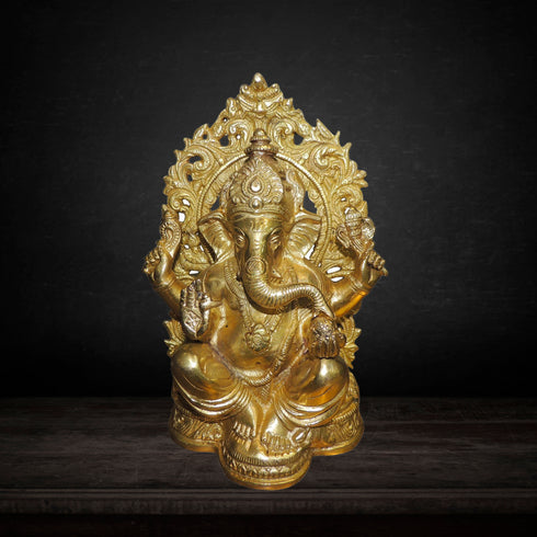 Brass Ganesh Ji Statue 2.3kg