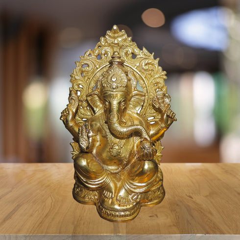 Brass Ganesh Ji Statue 2.3kg