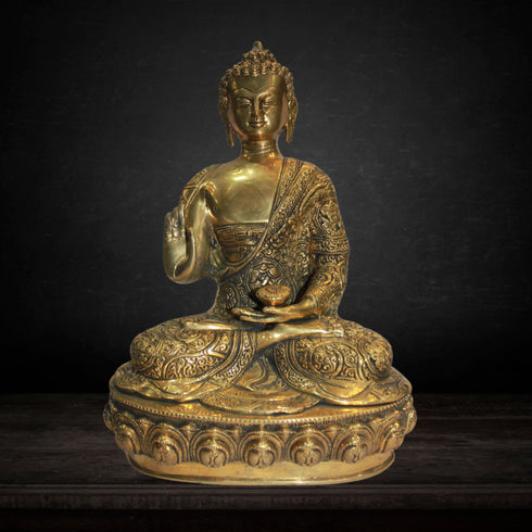 Brass Budha Statue 7.2kg
