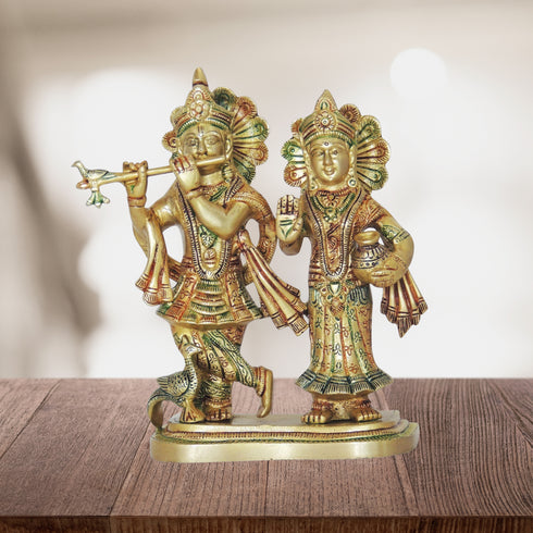 Brass Radha Krishan Statue 2.7kg