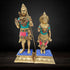 Brass Shiv Parvati Pair God Idol Statue 3.564kg