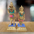 Brass Shiv Parvati Pair God Idol Statue 3.564kg