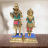 Brass Shiv Parvati Pair God Idol Statue 3.564kg