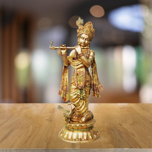 Brass Krishan Idol 22.5Kg