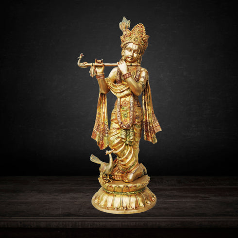 Brass Krishan Idol 22.5Kg