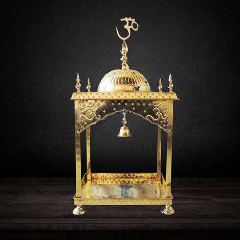 Brass Temple Round Dom 9.56Kg