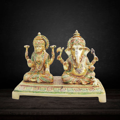 Brass Laxmi Ganesh Statue 3.5kg