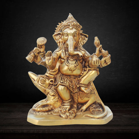 Brass Ganesh Ji Statue 2.34kg