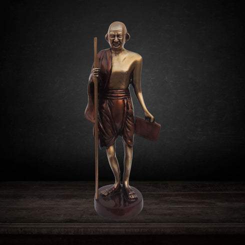 Brass Gandhi Ji Idol Statue 2.36kg