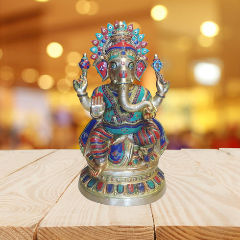 Brass Ganesh Ji statue idol 51.5kg