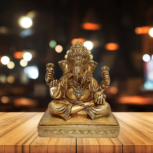 Brass Ganesh Ji Statue 3232g