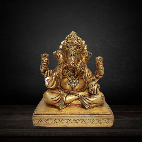 Brass Ganesh Ji Statue 3232g