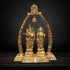Brass Radha Krishna Darbar Colour Statue 30.25Kg
